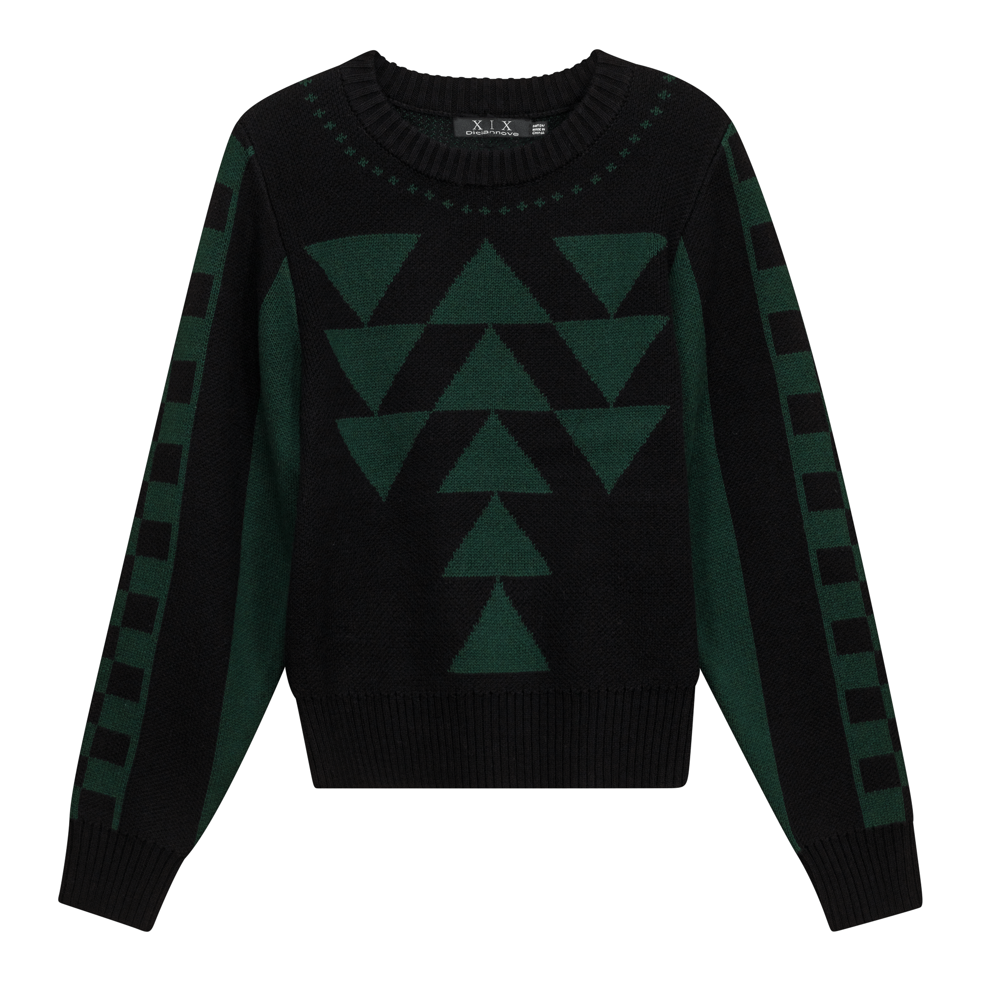 Geometric Print Sweater
