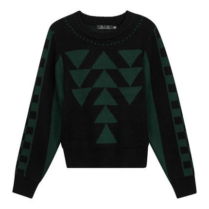 Geometric Print Sweater