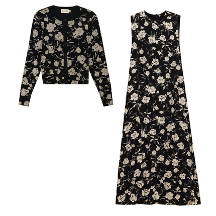 Floral Jumper Sweater Set