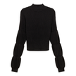 Ribbed Knit Mock Neck Sweater