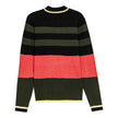 Striped Mock Neck Sweater