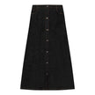 Maxi Denim Button Skirt