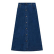 Maxi Denim Button Skirt