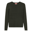 Ribbed Knit Crew Neck Sweater