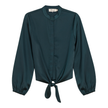 Satin Tie Blouse