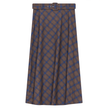 Plaid Belted Skirt