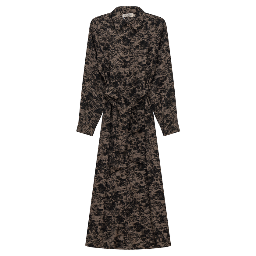 Midi Floral Shirt Dress