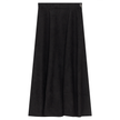 Midi A Line Suede Skirt