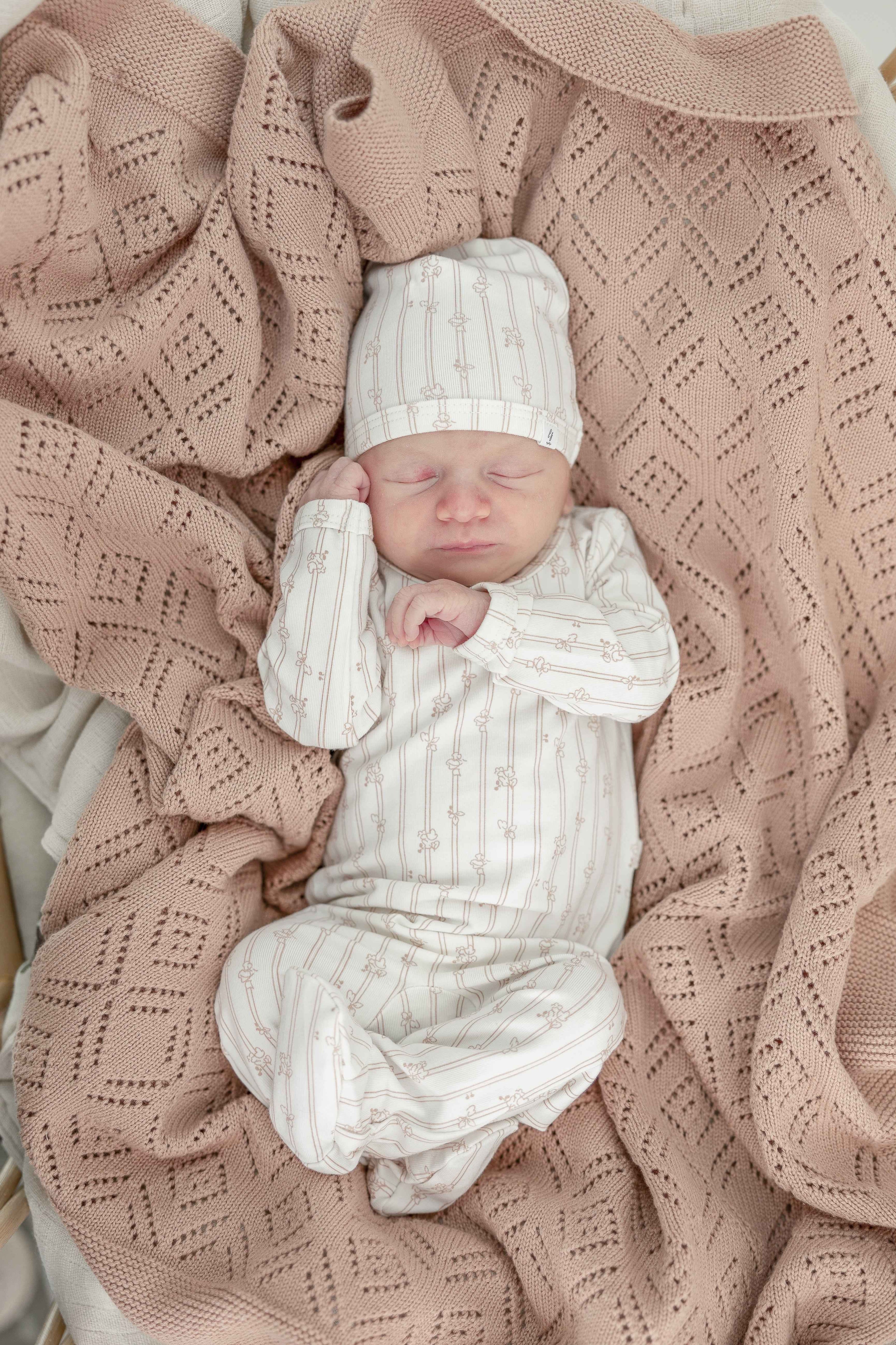 Soft Cotton Modal Onesie and Hat