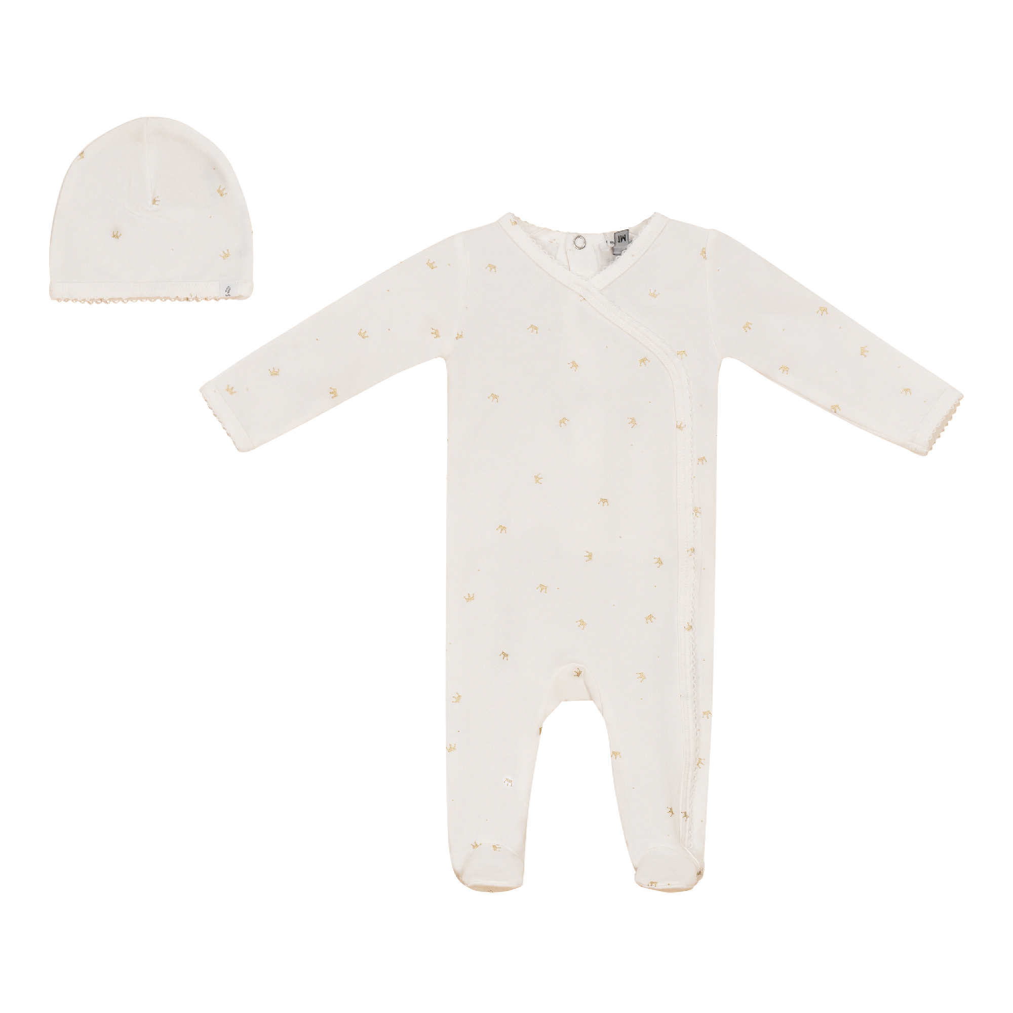 Crown Print Onesie Set