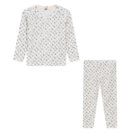 Printed Ribbed 2Pc Set