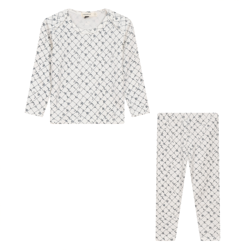 Printed Ribbed 2Pc Set