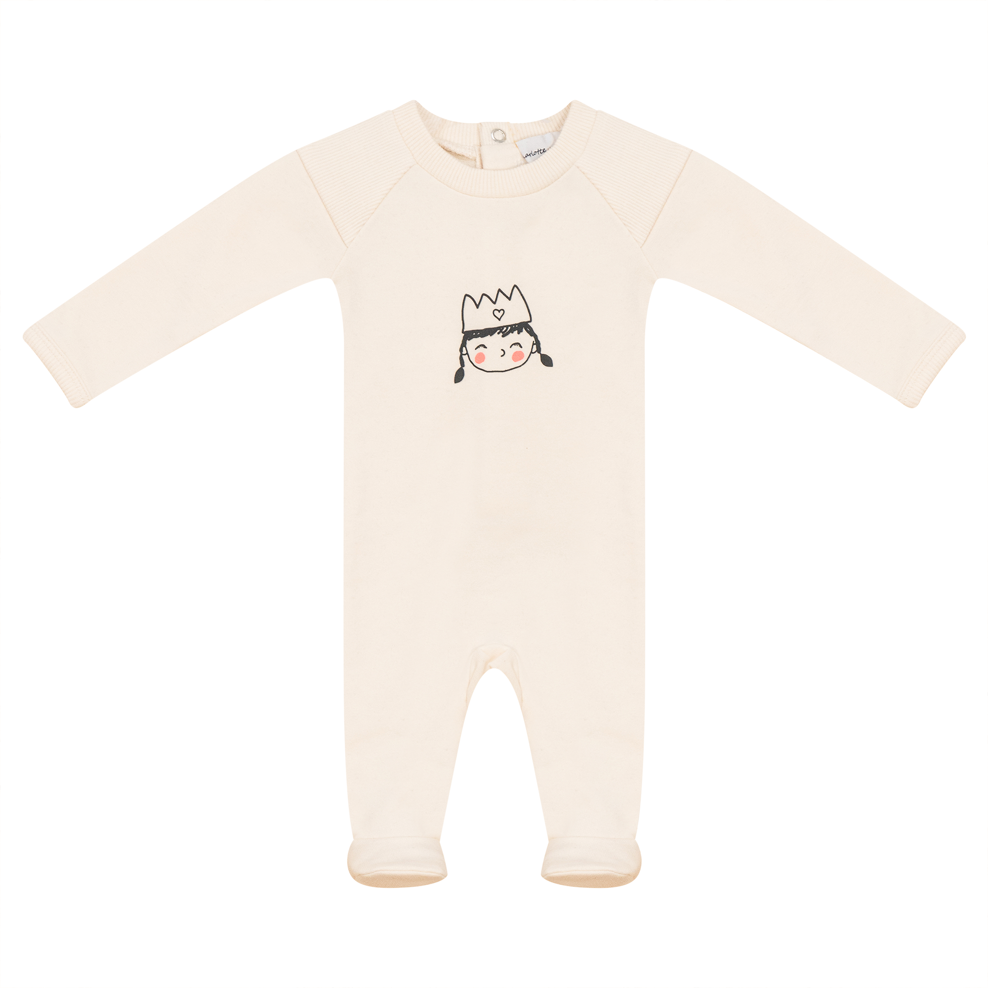 Crown Print Onesie