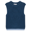 Knit Vest with Fennel Neck