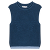 Knit Vest with Fennel Neck