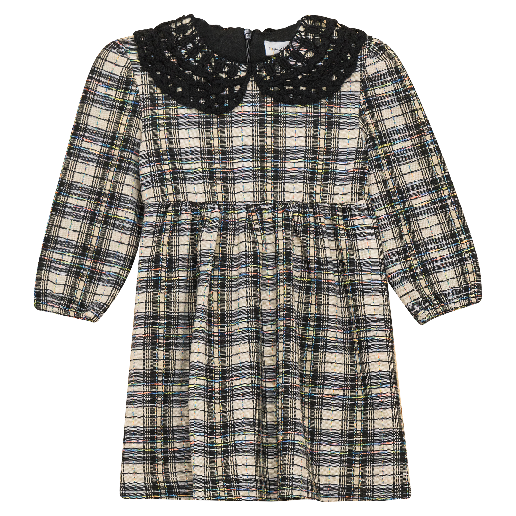 Stretch Plaid High Waist Dress