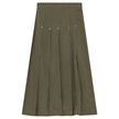 Woven Jacquard Pleated Skirt