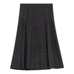 Mix Knit Knife Pleated Skirt