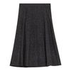 Mix Knit Knife Pleated Skirt