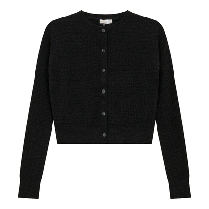 Textured Knit Crop Cardigan