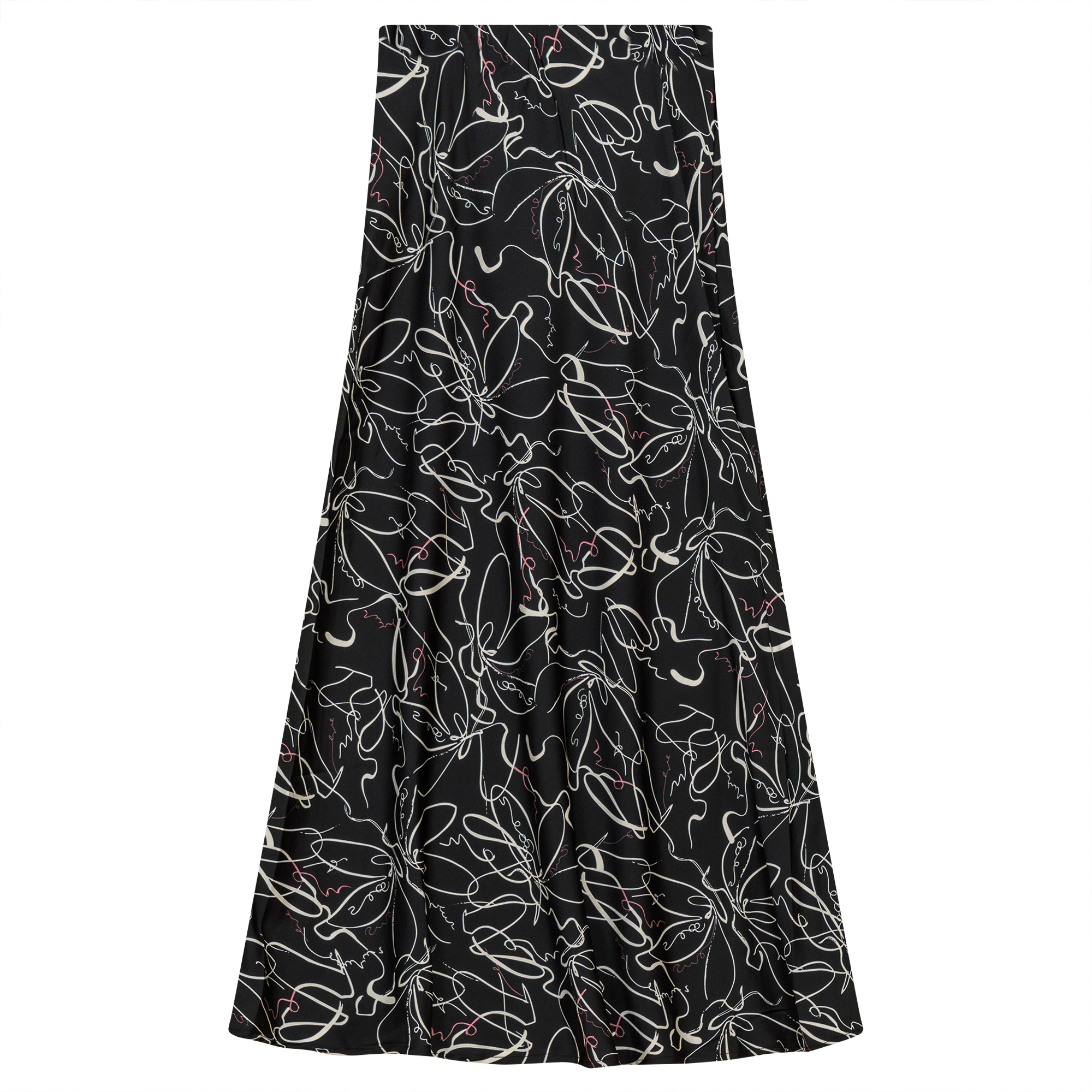 Woven Printed Maxi Skirt