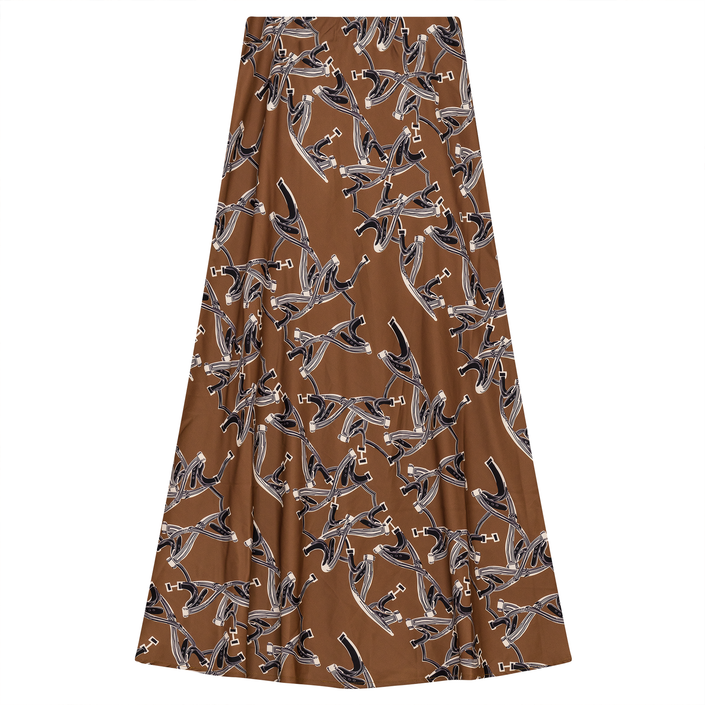 Woven Printed Maxi Skirt