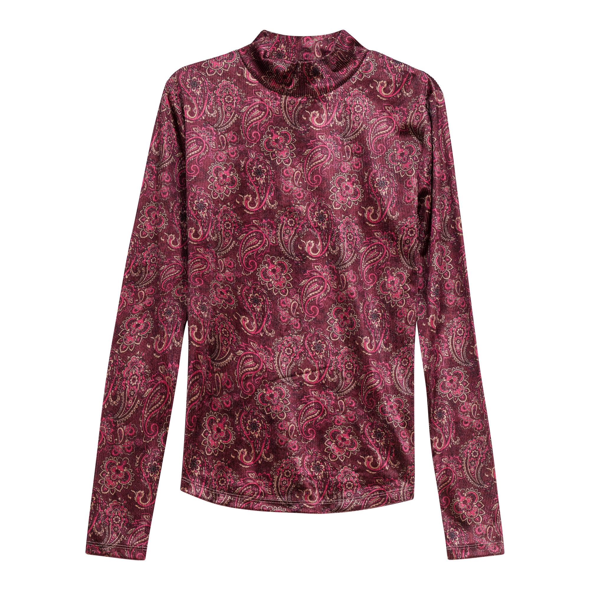 Paisley Stretch Knit Top