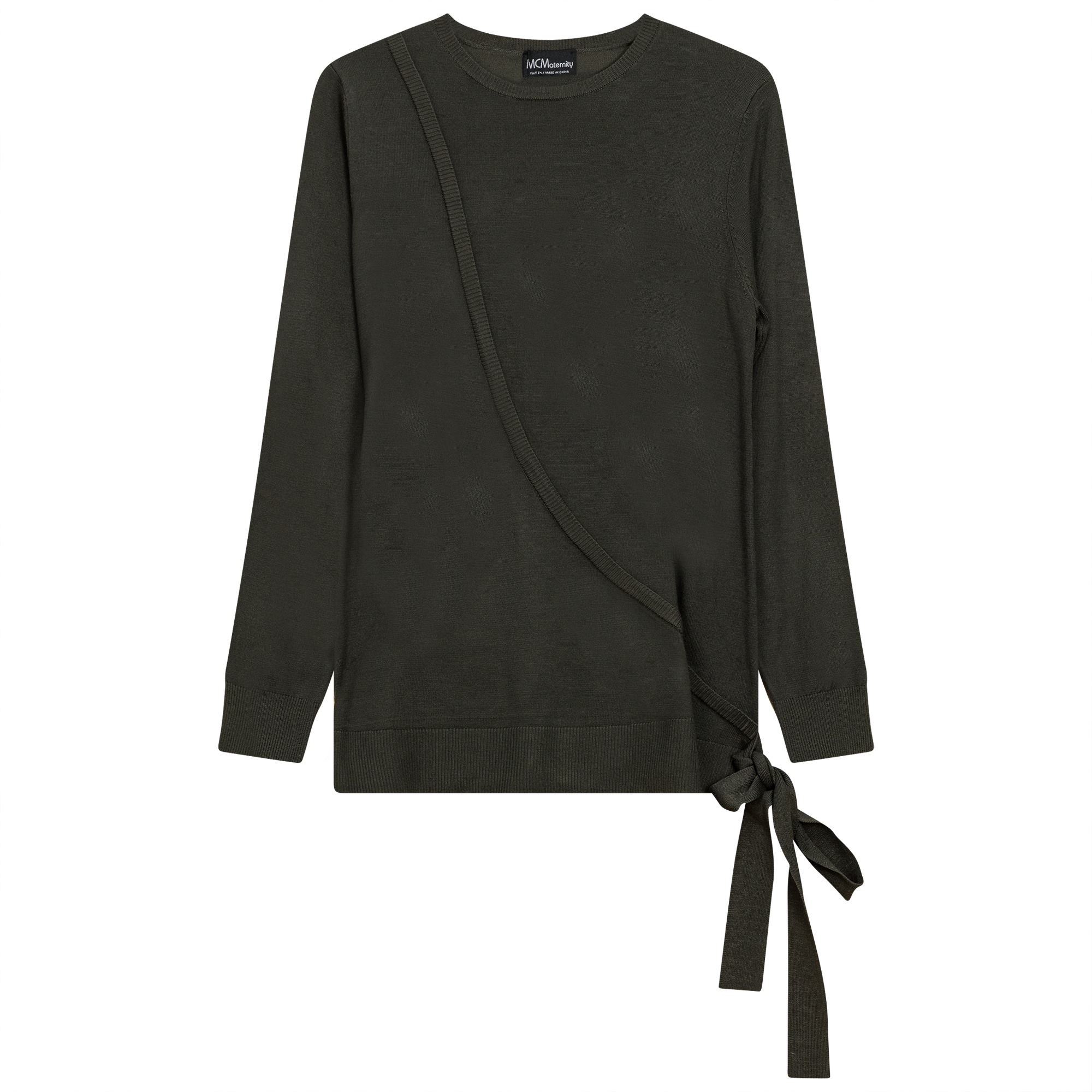 Maternity Fake Wrap Sweater