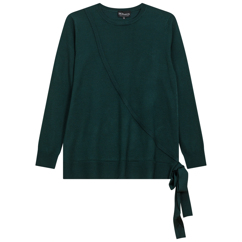 Maternity Fake Wrap Sweater