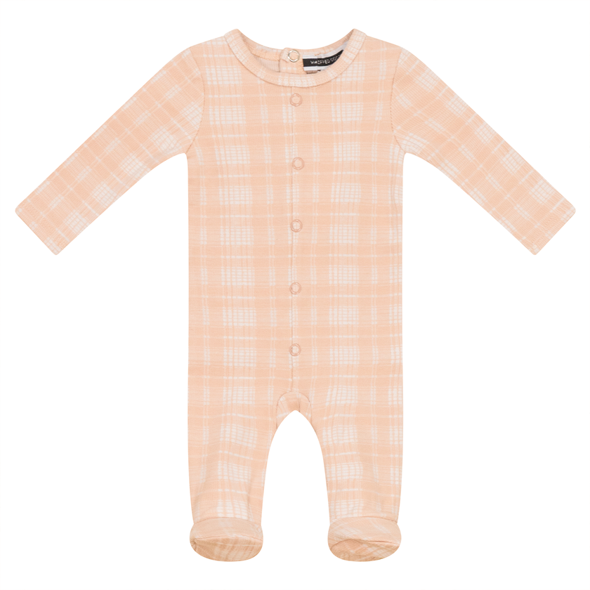 Brushed Rib Plaid Onesie