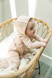 Knitted Wrap Onesie with Bonnet