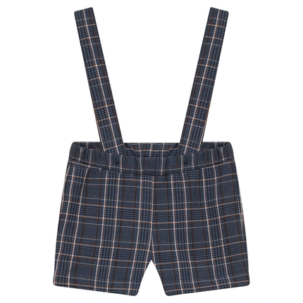 Woven Plaid Overall