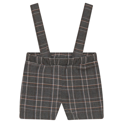 Woven Plaid Overall