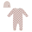 Bear Print Onesie with Hat