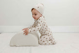Bear Print Onesie with Hat