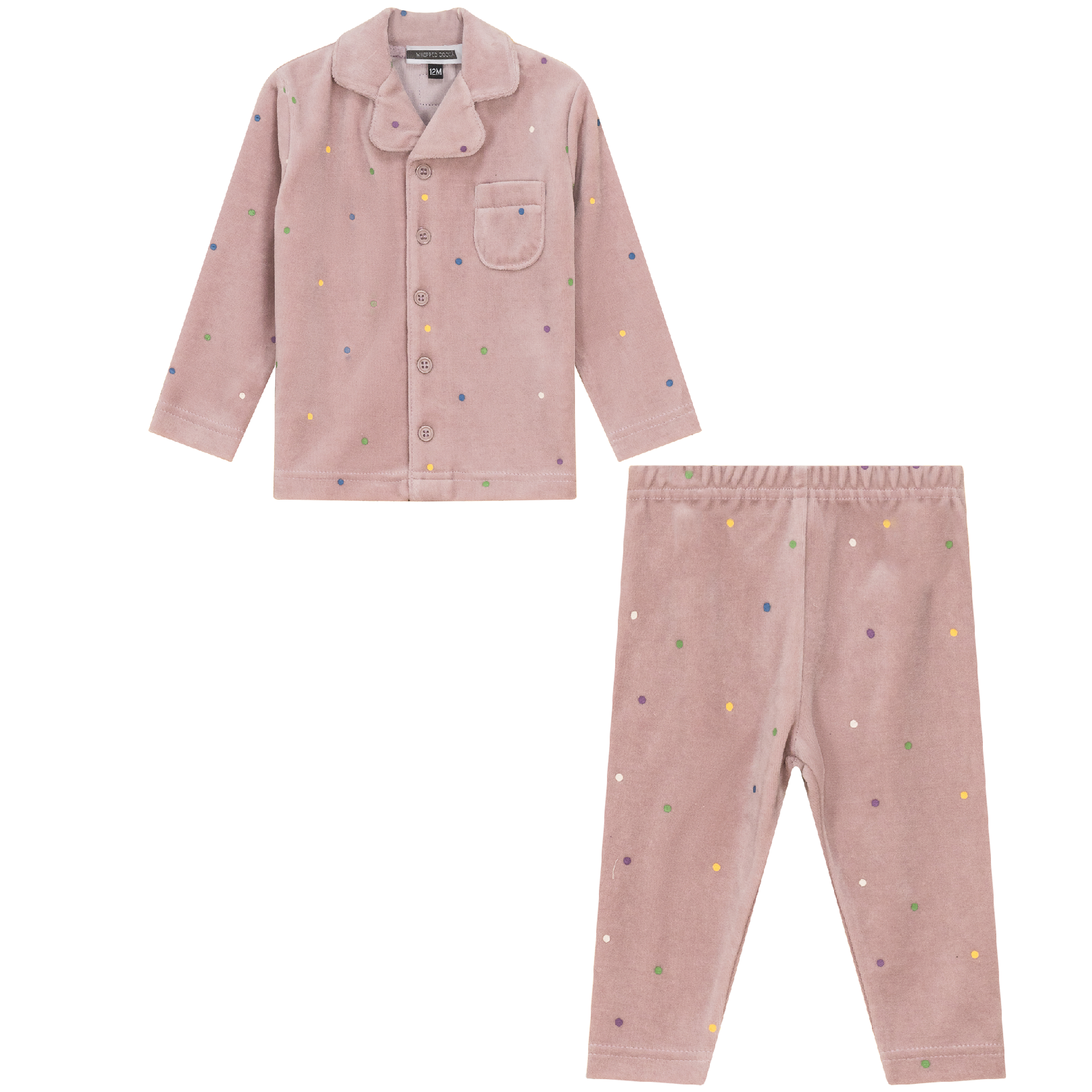 Dot Print Grandpa Style 2Pc Set