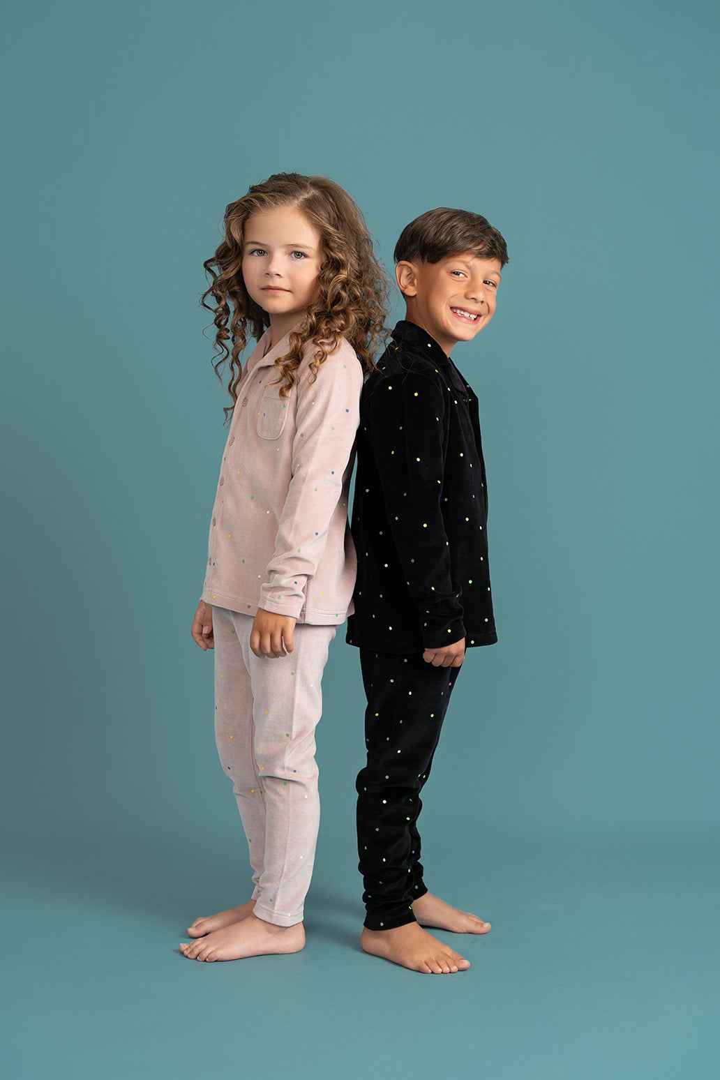 Dot Print Grandpa Style 2Pc Set