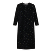 Dot Print Velour Dress