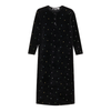 Dot Print Velour Dress