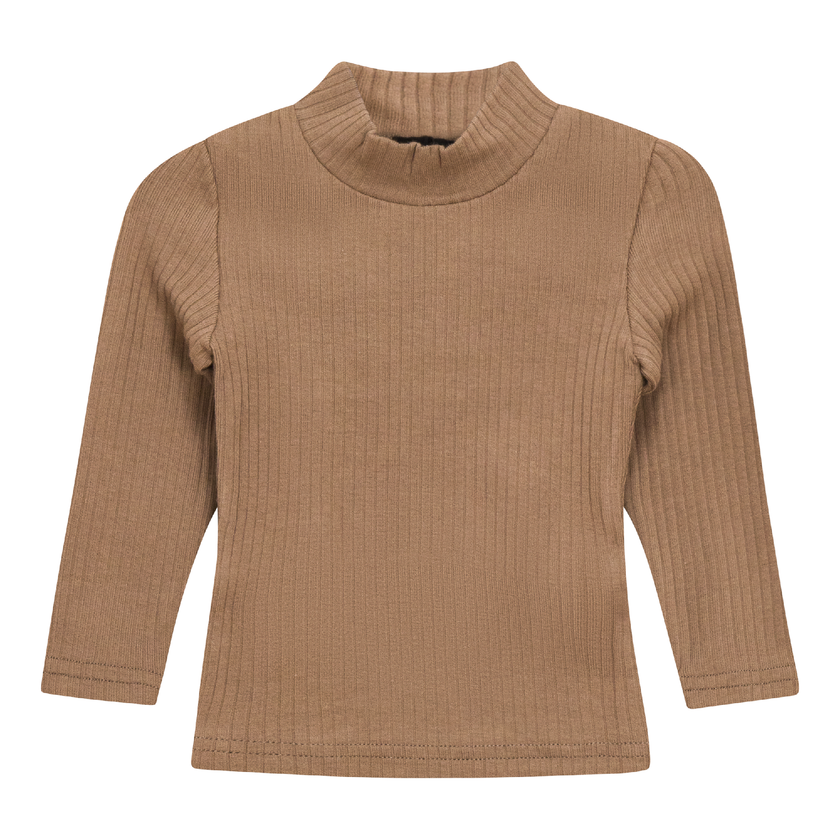 Ribbed Mock Neck Top