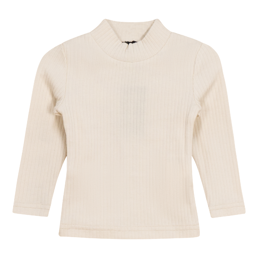 Ribbed Mock Neck Top