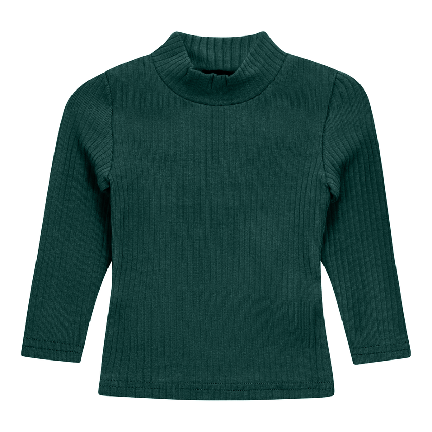 Ribbed Mock Neck Top