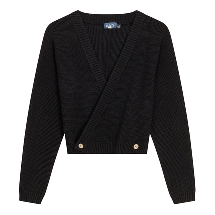 Knitted Wrap Sweater