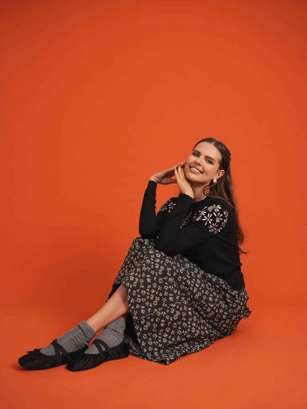 Woven Floral 2Pc Set