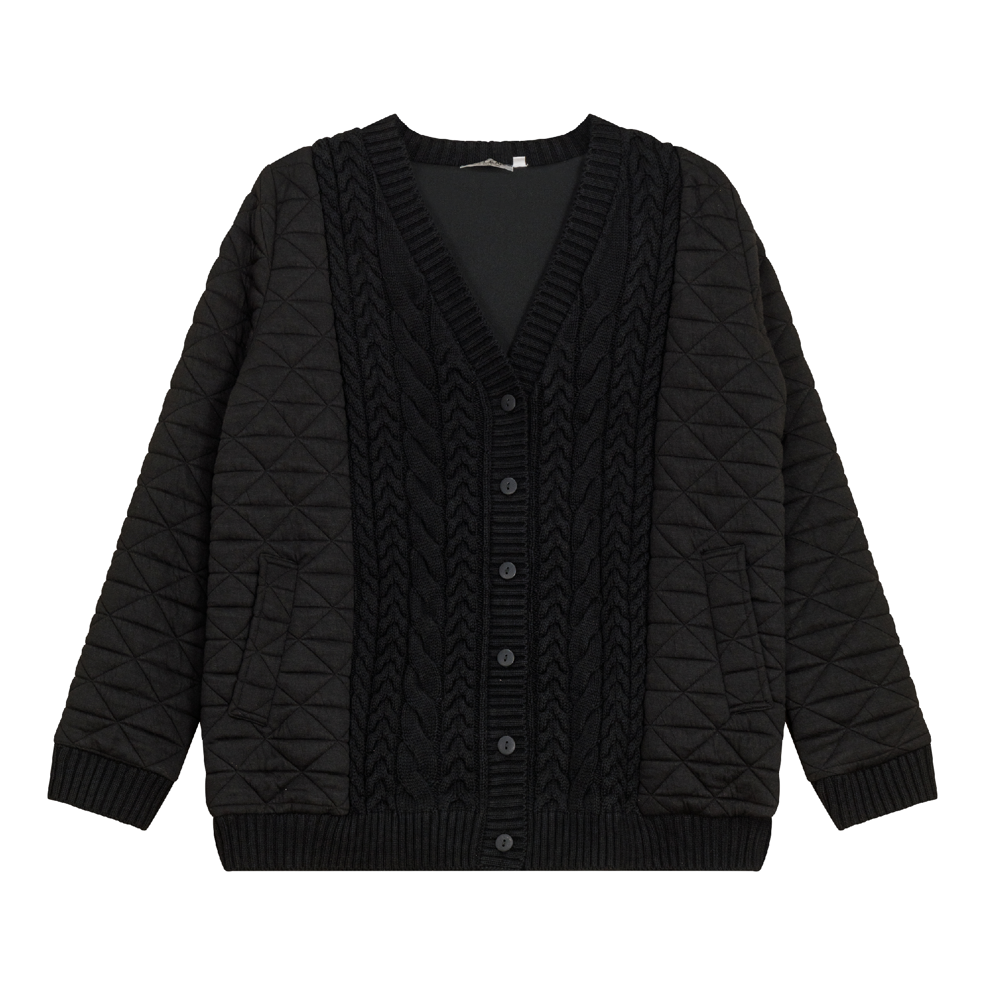 Quilted Knit Cardigan