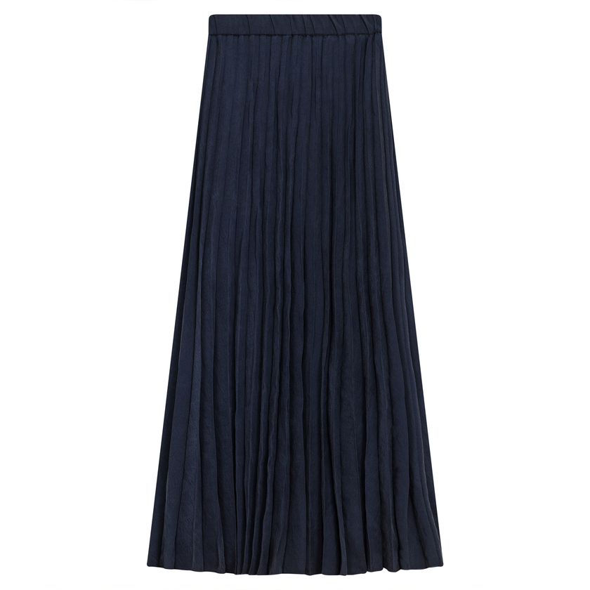Sunburst Pleated Midi Skirt