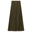 Sunburst Pleated Midi Skirt