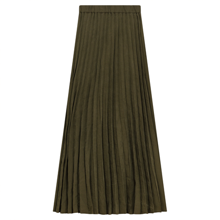 Sunburst Pleated Midi Skirt