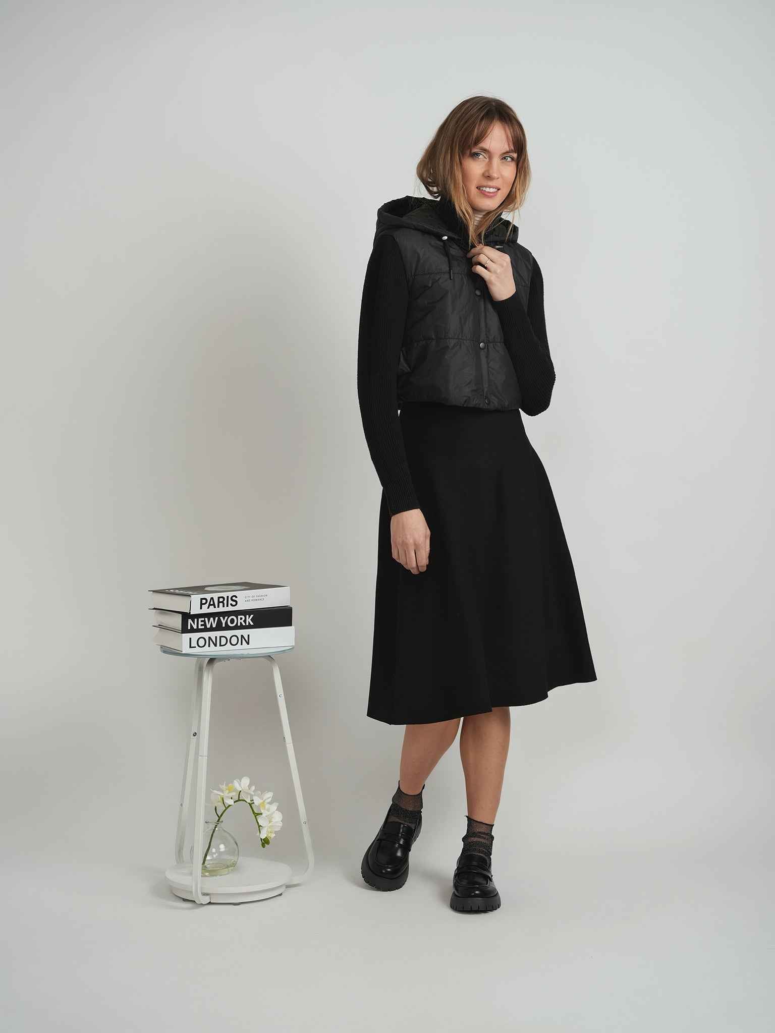 Quilted Sweater Combo Jacket