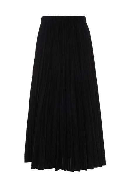 Midi Corduroy Burst Pleated Skirt
